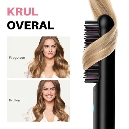 Eloura Draagbare Borstel – Stijlen, Krullen, Drogen
